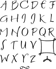 Technique Tuesday - Alphabet Stamp Sets - Cosmopolitan Capital Letters Large  (sold individually)